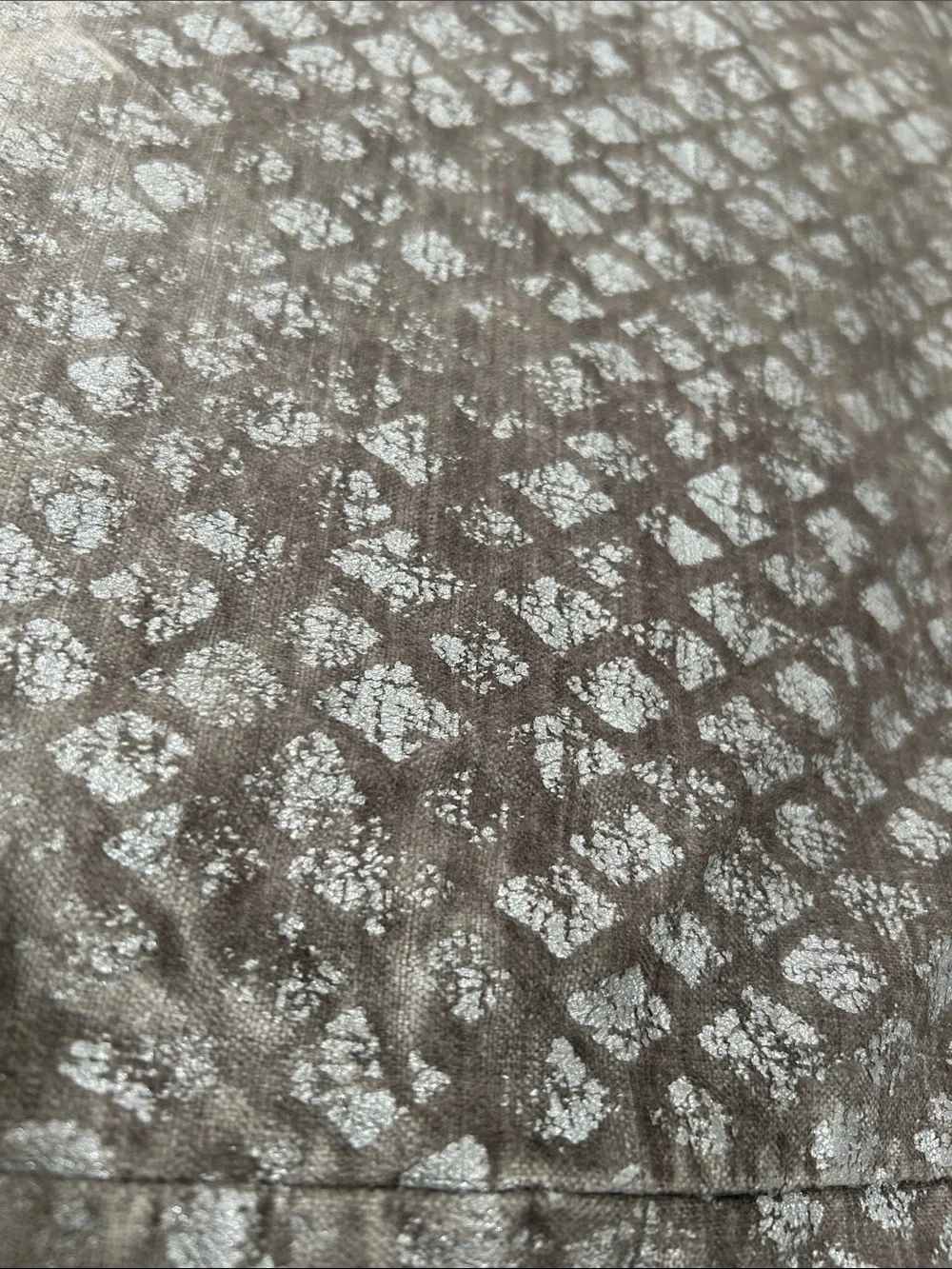 West Elm Silver Gray Velvet Textured Duvet Cover